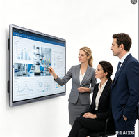 55 65 Zoll Android Dual-OS 20-Punkt Smart Interaktives Whiteboard KI-Funktionen Drahtlose Übertragung OEM ODM Business & Bildung 4K