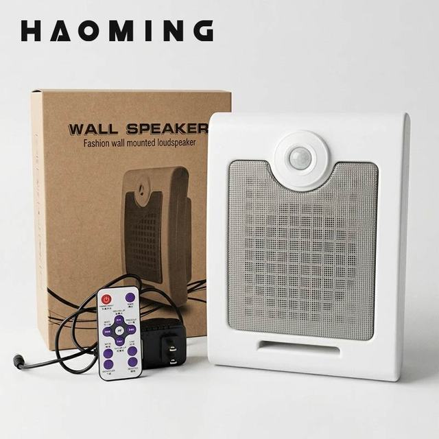 PIR Motion Sensor MP3 Voice Player Infrared Induction Sound Alarm 120dB 0 to 5m Detection Remote Control USB Audio Upload