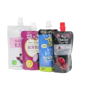 Custom Printing Liquid Spout Pouch Bags Baby Food Porridge Soup Packaging Bag with Spout