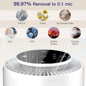 Purificateurs d'air 2026 (lot <span class=keywords><strong>de</strong></span> 2) pour la maison et la chambre, filtre HEPA H13 véritable, éliminateur d'odeurs, élimine la <span class=keywords><strong>fumée</strong></span>, la poussière, le pollen, les squames d'animaux - Product Image 4