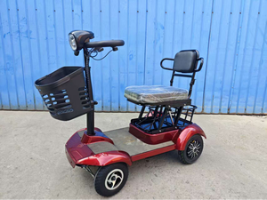 Vélo électrique <span class=keywords><strong>pour</strong></span> adultes et personnes âgées avec siège rotatif, moteur 500W, 4 roues, batterie au lithium, pliable - Product Image 3