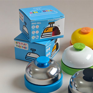 กระดิ่งโลหะชุบไฟฟ้า ขนาด 6.5 ซม. ของเล่นดนตรีแบบใช้มือสำหรับเด็กและเกม - Product Image 3