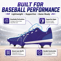 Chaussures de baseball personnalisées pour hommes OEM ODM Marque privée Chaussures de baseball d'équipe Logo personnalisé Couleurs Fabricant
