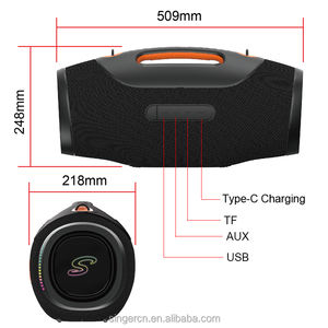 Altavoz Portátil CQS-S666 con Bluetooth, Iluminación LED RGB, Sistema <span class=keywords><strong>de</strong></span> Sonido Envolvente para Fiestas y Cine en Casa - Product Image 3