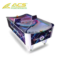 Table de hockey sur air Magic U-Side ACS Source Factory, machine de jeu d'arcade à monnayeur, garantie 1 an, version anglaise, pour parc d'attractions, en métal