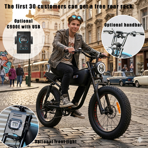 Vélo électrique tout-terrain 20X4.0 à pneus larges, vélo électrique à suspension intégrale, vélo électrique cruiser, vélo électrique pour enfants, pour flottes de <span class=keywords><strong>location</strong></span> - Product Image 2