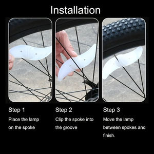 Lampe à rayons LED pour roue de bicyclette, colorée, étanche, pour l'équilibre des pneus de bicyclette. - Product Image 6