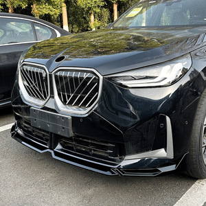 Bmw X3 G45 2025+ Front Bumper Lip Splitter Piano Black Carbon Fiber Texture Abs Material For Car Body Kit - Product Image 3