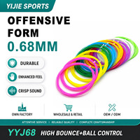 Cordage de badminton offensif YYJ68 0,68 mm 26-30 LBS, haute résistance, fibre de nylon blanche protégée contre les UV pour joueurs puissants