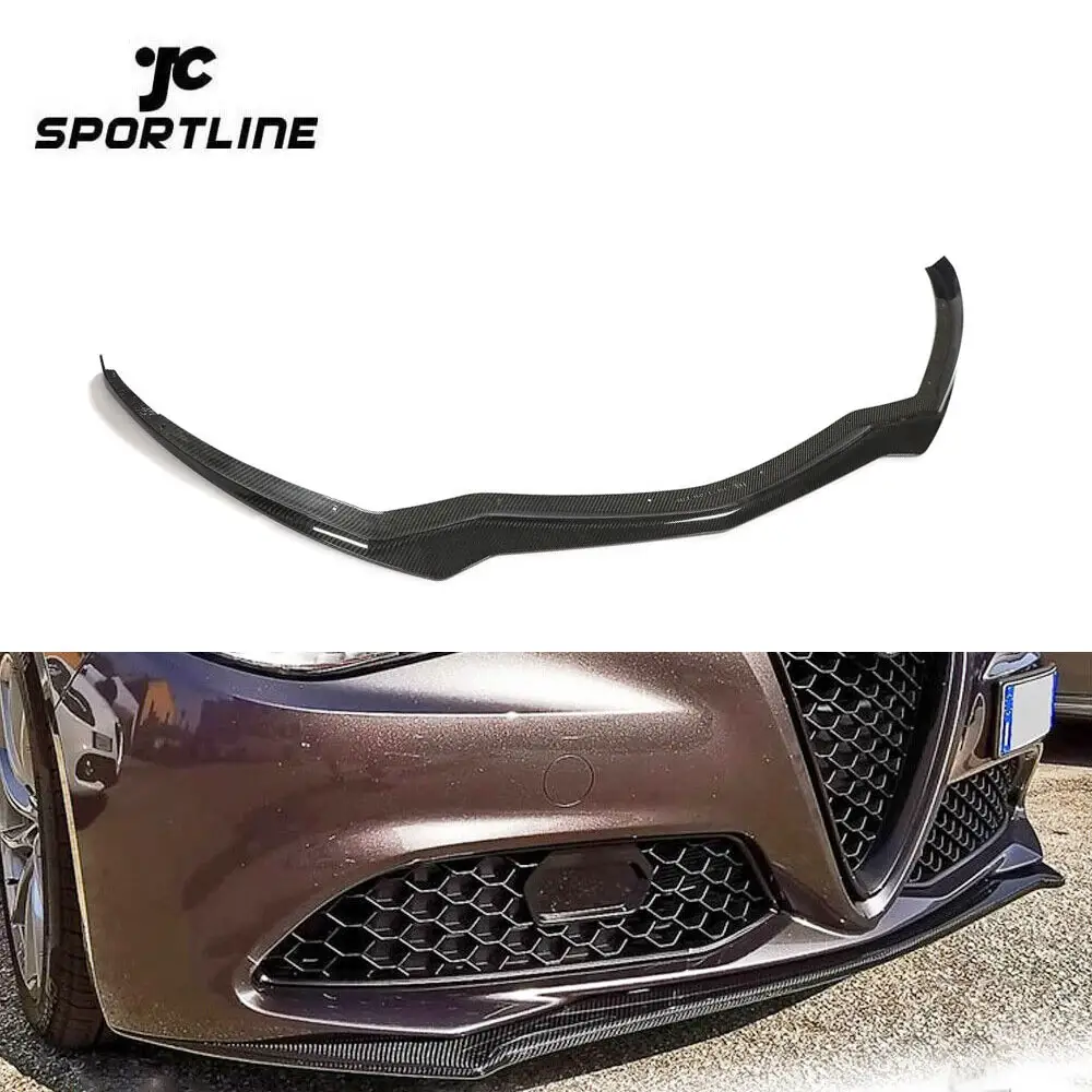 Jcsportline Carbon Fiber Aero Lip Voor Alfa Romeo Giulia 2016-2021