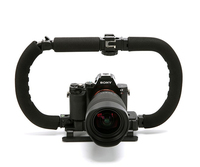 Zomei-stabilisateur de caméra usb, support Flash avec 2 poignées pour caméscope DSLR DV vidéo Vlog
