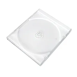 High Quality DC game CD Storage Box white Transparent Standard Single Clear CD Case with Assembled Clear Tray