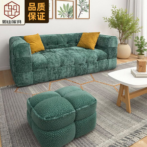 French Style Cream Filled <b>Sofa</b> Snowflake Velvet Foldable Multifunctional Removable Washable <b>Foam</b> Filling Living Room Apartment - Product Image 3