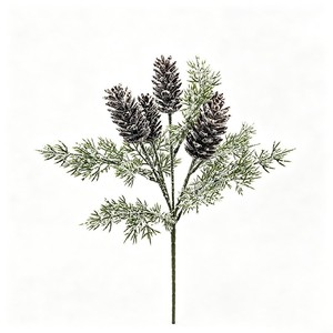 Rama de Pino Artificial con Conos y Efecto de Nieve para Decoraciones Navideñas y Arreglos Festivos - Product Image 3
