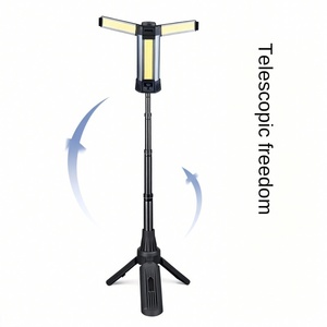 Lanterna da Campeggio LED Pieghevole e Regolabile in Altezza, Luce da Lavoro con Treppiede Telescopico per Esterni - Product Image 1