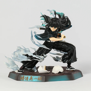 Figurine d'anime Demon Slayer en PVC de 18 cm, <span class=keywords><strong>Kimetsu</strong></span> <span class=keywords><strong>No</strong></span> <span class=keywords><strong>Yaiba</strong></span>, <span class=keywords><strong>Tokitou</strong></span> Muichirou, modèle de personnage de dessin animé, jouet - Product Image 4