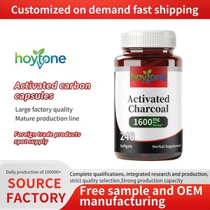 Gélules molles émulsionnées <span class=keywords><strong>de</strong></span> <span class=keywords><strong>charbon</strong></span> actif 1600mg, formule pure, soutien au confort digestif, pour adultes, biologique, marque privée OEM - Product Image 2
