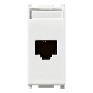 เต้ารับอีเธอร์เน็ตติดผนัง Netsafe Cat5e UTP RJ45 สีขาว 8P8C - Product Image 1