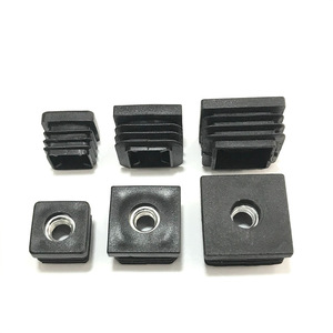 Pied de réglage carré en plastique M6 M8 pour le nivellement des tables et des chaises, noir G055 - Product Image 4