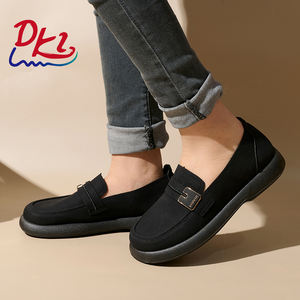 Vente en gros de mocassins Bairuilun larges pour femmes chaussures plates sans lacet décontractées mocassins confortables pour femmes mocassins habillés - Product Image 6