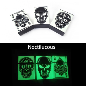 Lot <span class=keywords><strong>de</strong></span> 20 étuis à cigarettes en plastique acrylique transparent luminescent dans le noir, personnalisés, imperméables, avec couvercle à clapet, motif crâne - Product Image 4