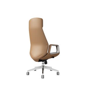 Silla de oficina de cuero genuino de lujo ajustable ergonómica a precio de fábrica, silla ejecutiva para Jefe, silla giratoria para ordenador - Product Image 4