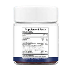 Gomitas de Magnesio <span class=keywords><strong>14</strong></span> en 1 para Dormir y Apoyo Muscular, Suministro para 90 Días, <span class=keywords><strong>Sin</strong></span> Azúcar Añadido - Product Image 6