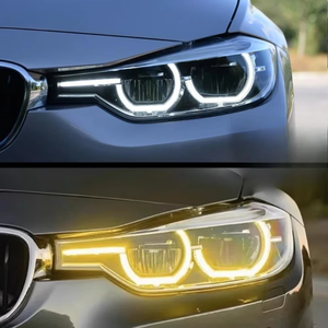 ไฟหน้า HETOP F30 F31 ปี 2012-2019 รุ่นสองสี เหลืองและขาว สไตล์ซีรีส์ 3 อัพเกรดไฟหน้า LED DRL สำหรับ SY-CX-60-002 - Product Image 3