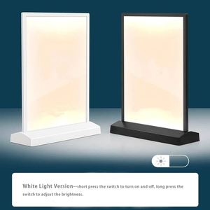 Portacarteles LED A4 Transparente, Caja de Luz Publicitaria de Sobremesa, Soporte de Exhibición de Menús para Restaurante, Bar, Tienda - Product Image 2