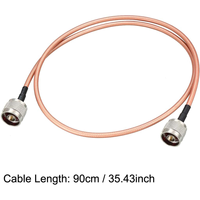 Câble coaxial personnalisé RG142 avec connecteurs BNC TNC N, 50 ohms, fabricant de câbles RF
