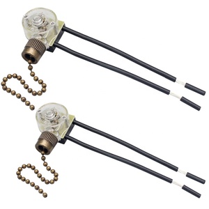 Zing Ear ZE-109 125V 6A Quạt Trần Dạng Xích Kéo Công Tắc Đèn Bằng Đồng Đảo Chiều Có Dây - Product Image 1