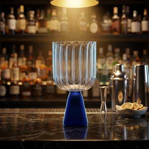 Verres à cocktail légers en céramique artisanale en borosilicate de 340 ml, colorés, sans plomb, coupe Martini, verrerie de bar réutilisable en gros - Product Image 6
