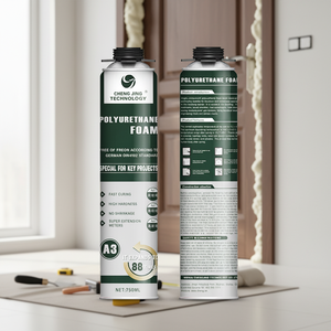 Schiuma Poliuretanica Spray di Alta Qualità 750ml per Uso Edile, Schiuma Espandente Monocomponente per Riempimento Fori, Prezzo all'Ingrosso - Product Image 1