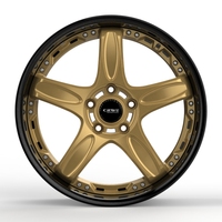 Rines de Aleación de Aluminio Forjados y Pulidos a Medida de 20 mm ET, Nueva Garantía de 5 Años para Autos Familiares, PCD de 98 mm/100 mm, Modificación/Actualización