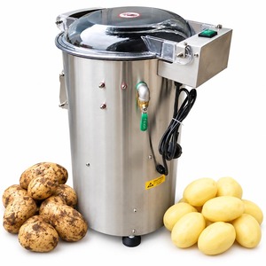 Machine à éplucher les fruits et légumes en acier inoxydable, éplucheur de pommes de terre et de carottes, équipement de lavage pour la restauration commerciale - Product Image 3