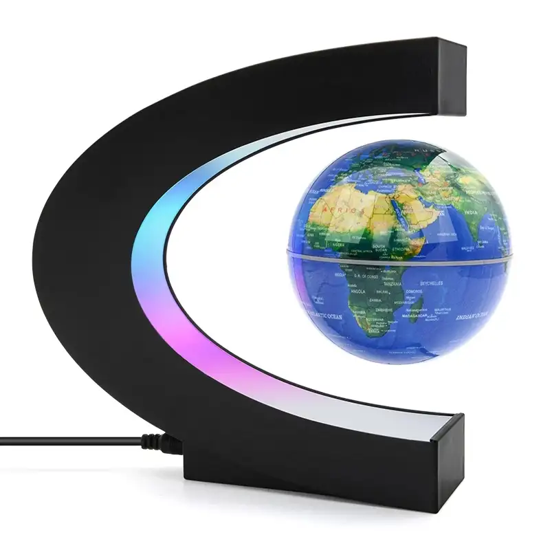 Globo de levitación magnética flotante para el hogar, lámpara de globo terrestre para decoración de oficina, mapa del mundo, novedad de 2021