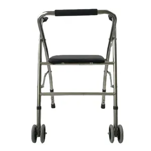 Nhà máy cung cấp bán buôn thiết bị y tế khung nhôm cho người khuyết tật rollator đi bộ Viện trợ ghế