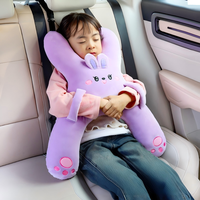 Coussin de Voyage en Forme de U pour Enfant, Motif Animal Mignon, Soutien Cervical pour Siège Arrière, Idéal pour la Sieste en Voiture