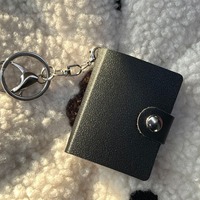 Album Foto Kulit Mini 20 Kantong dengan Gantungan Kunci, Bingkai Foto Mini 2 Inci, Personal, Populer, Grosir