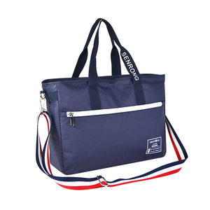 Sac de voyage multifonctionnel unisexe en polyester imperméable blanc avec fermeture éclair, motif personnalisé, grand format, léger, en Tyvek - Product Image 5