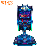 SOURE Machine de jeu de danse à monnayeur de haute qualité Dance Revolution Pump It Up pour centre commercial et salle de jeux