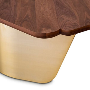 Light Luxury Long Square Table, Meal, 2M Stainless Steel Metal Foot Restaurant <strong>Furniture</strong> - Product Image 6