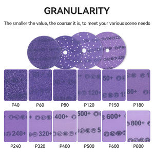 Disque abrasif de 75 mm (3 pouces) OEM/ODM, violet, dureté moyenne, avec support auto-agrippant, pour polissage humide/sec - Product Image 6