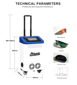 Dernière génération de machine de nettoyage au laser pulsé refroidie par air 300W 500W pour l'élimination de la rouille, des graffitis et de la peinture sur l'acier inoxydable, l'aluminium et le bois - Product Image 4