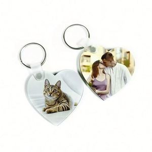 Promotional Custom Shape Sublimation Keyrings Customized Blank Metal Heart Transfer Printing Keyholder DIY Keychains - Product Image 6