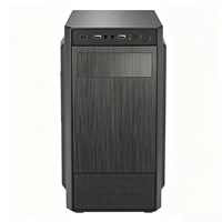 Boîtier PC Mid-Tower Pratique Compatible M-ATX ITX, 4 Emplacements PCI, 3 Disques Durs, 1 SSD, Points d'Installation Multi-Ventilateurs, Accessoire Hôte PC