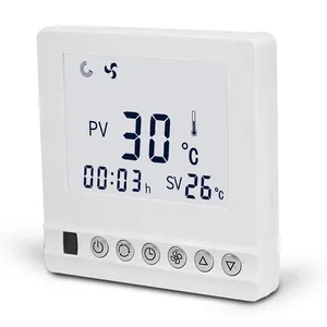 Hotel Room 24V Fcu Digital Thermostat Temperature Controller For Cooling Heating