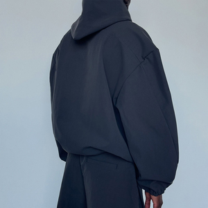 Felpa oversize in pile leggero foderato per uomo taglie forti 4XL con Design personalizzato ricamato migliore felpa oversize per tutti i giorni - Product Image 5