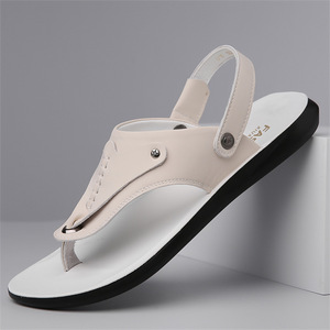 Sandalias de Playa para Hombre, de PU, Verano, Exterior, Punta Abierta, Cómodas, Casuales, Ligeras, Antideslizantes - Product Image 1