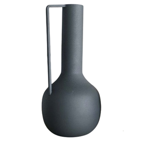 Jarrón de Metal Contemporáneo con Recubrimiento en Polvo para Mesa, Decoración de Sala de Estar, Maceta de Metal de Tamaño Mediano, Macetas de Estilo Moderno - Product Image 2
